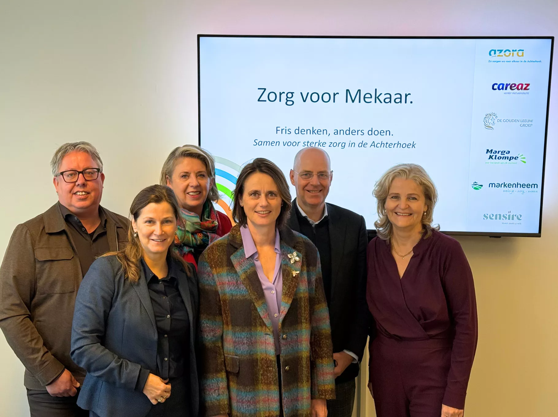 Persbericht oprichting Zorg voor Mekaar